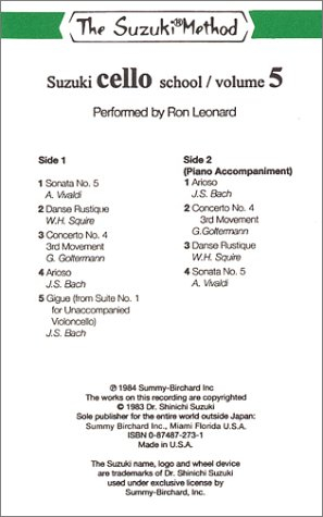Suzuki Cello School: Performed by Ron Leonard