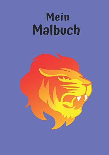 Mein Malbuch: Motiv Löwe No. 2 | DIN A4 | Blanko | Geschenkidee