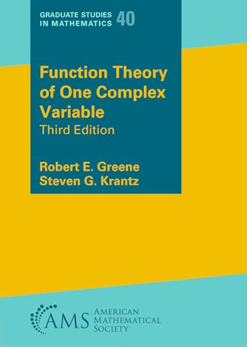 Function Theory of One Complex Variable (Graduate Studies in Mathematics)