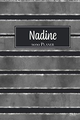 Nadine 2020 Planer: A5 Minimalistischer Kalender Terminplaner Jahreskalender Terminkalender Taschenkalender mit Wochenübersicht