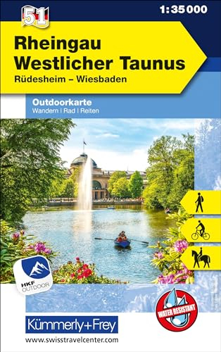 Kümmerly+Frey Outdoorkarte Deutschland 51 Rheingau, Westlicher Taunus 1:35.000: Mit Rüdesheim und Wiesbaden. Touren für Wanderer, Biker und mehr! Free Download