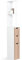 IDMarket - Meuble WC étagère bois WILLY 3 portes blanc et hêtre