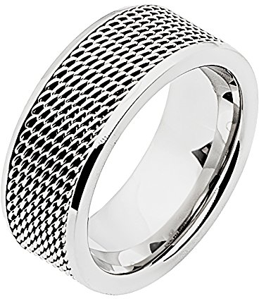 Zeeme Stainless Steel Unisex Ring Edelstahl Glänzend grau 389070031