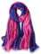 YFZYT Frauen Dame Stilvolle Schal Chiffon Stola Scarves Weiche Schal Schal Hals Wrap Kopftuch Stola mit Gestickten Feder Muster - Farbverlauf Farbe#24