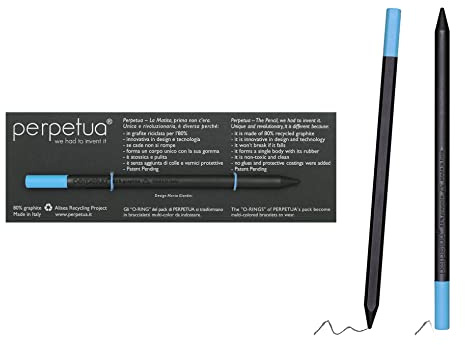 Perpetua Grafit-Stifte, Langlebige & Robuste HB Bleistifte aus Grafit, Nachhaltiger Bleistift HB mit Gummi zum Zeichnen, Schreiben & Skizzen, Ergonomischer Profi Bleistift Nr 2 für Schule & Büro