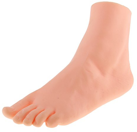 SM SunniMix Dekofuß Sockenfuß Fuß Schaufensterfüße Deko Fuß Schaufensterpuppe Bein für Socken Display - Frauen - Hautfarbe - Kunststoff