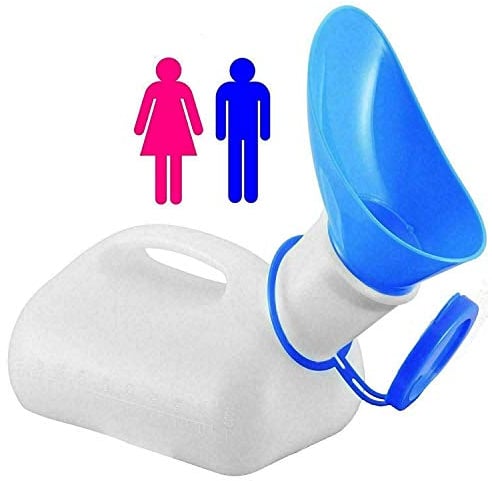 True Face Urinal Bottle Unisex ● Portable ● 1000ml Bedside Urinals for Men Spillproof - Pee Bottle - Travel Urine - Camping Outdoor Journey