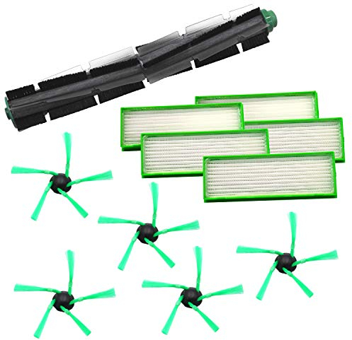 FSProdukte 1 Rundbürste 5 Seitenbürsten 5 Filter kompatibel mit Vorwerk Saugroboter VR200 VR300 VR 200 300