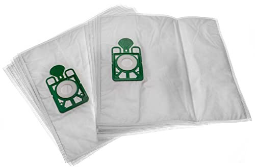 vhbw 10x Sacs compatible avec Numatic HZQ250, NPV180-22, NQS250, NSP180-A, NSR200-A, NST220-A, NVH180-2, NVP180-2 aspirateur - microfibre non tissée, 40cm x 41cm blanc