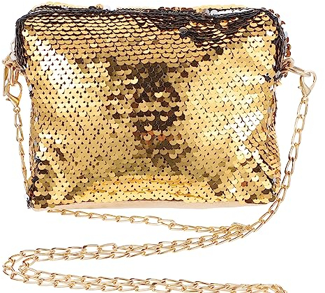 VALICLUD Chic Mode Sparkly Pailletten Handtasche Lady Party Abend Clutch Umhängetasche für Frauen
