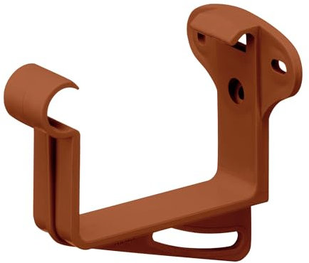 INEFA Stirnbretthalter, Rinnenhalter kastenförmig NW83 / 83mm 20 Stück, Braun Dachrinnenhalter aus PVC-U Kunststoff für Kastenrinnen, Made in Germany