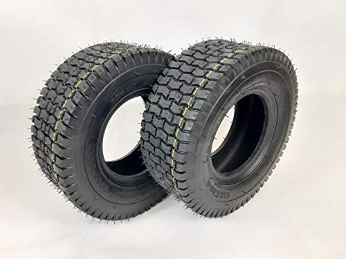 13x5.00-6 TURF TYRES x2 Ride On Lawn Mower Garden Tractor 13x500-6 Tyre TUBELESS