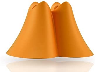 promis holder nachhaltiger Zahnbürstenhalter aus nachwachsenden Rohstoffen | Bioplastik | geeignet für promis brush | recycelte Verpackung | made in Germany | Italian Design (orange, couple)