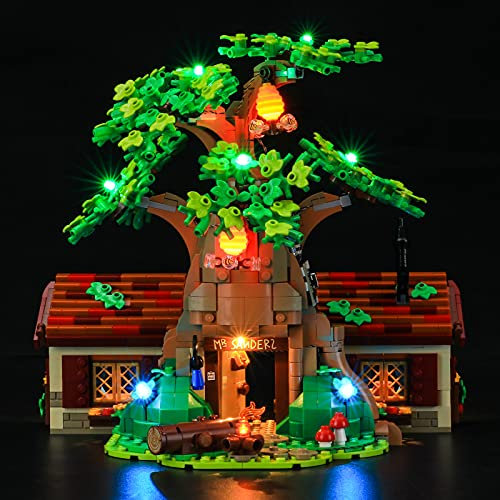 BRIKSMAX Led Beleuchtungsset für Lego Ideas Winnie The Pooh - Compatible with Lego 21326 Bausteinen Modell - Ohne Lego Set(Fernbedienungsversion)
