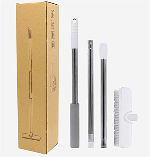 JUNMIN Bathroom Floor Brush Wipe Toilet Cleaning Brush Tile Bathroom Two-in-one Long-handled Hard-bristled Floor Brush, Higher Than The Cleaning Brush