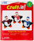 Baker Ross FE836 Pinguin Weihnachtsstern Dekoration Bastelset - Packung mit 6, Bastelt Eure Eigenen Weihnachtsdekorationen, Kugel Dekorationen für Kinder zum Basteln und Aufhängen