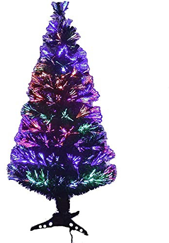 Artificial Fibre Optic Christmas Tree Color Changing Multicolor Lights With Stand (3 ft)