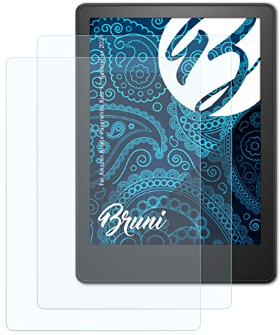Bruni Schutzfolie kompatibel mit Amazn Kindl Paperwhite Kids 11. Generation 2021 Folie, glasklare Displayschutzfolie (2X)