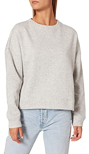 PIECES Damen Pcchilli Ls Noos Bc Sweatshirt, Light Grey Melange, XXL EU