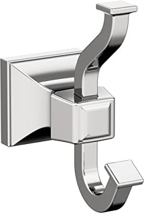 Amerock | Single Robe Hook | Chrome | Mulholland | Towel Hook | Bath Hardware | Bathroom Accessories