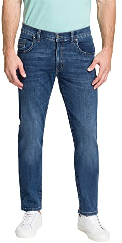 Pioneer Herren Rando Jeans, Dark Blue Used Buffies, 31W / 32L