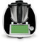 Deko Schutz Aufkleber kompatibel mit Küchenmaschine Thermomix TM6 Design Sticker Klebefolie Zubehör Küchengerät wasserfest selbstklebend RX042 (27 Schwarz matt)