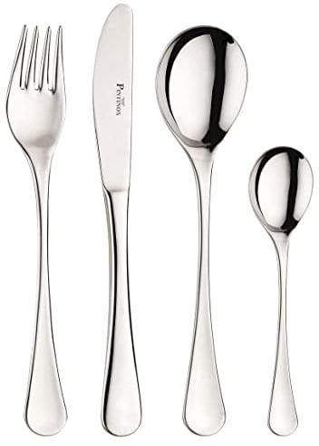 Pintinox Moon Set 24 Pezzi Acciaio Inox Made in Italy (6 Persone)
