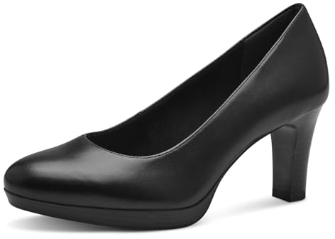 Tamaris Escarpins en Cuir pour Femme, Noir, 43 EU