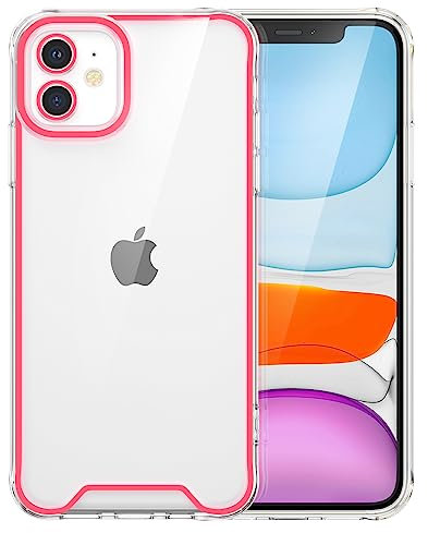 ZCDAYE Case for iPhone 11, Luminous Phone Case, Clear Soft TPU Slim Cover Shockproof Shell for iPhone 11 (6.1 inches) - Pink