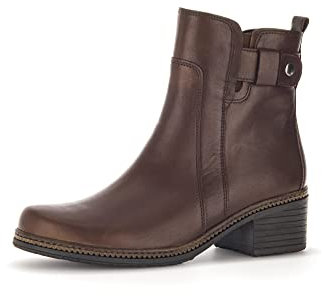 Gabor Donna Stivaletti, Signora Stivali da Biker,Soletta Removibile,Stivale Biker,Stivaletto Invernale,Boots,Marrone (Sattel) / 24,40 EU / 6.5 UK