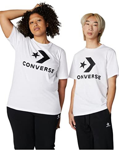 Converse T-Shirt Stand Fit Logo Unisex Weiß