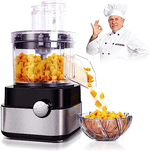 Robot culinaire EXBERT, 600 W, 5 litres, 5 en 1, hachoir à viande, mélangeur, râpe, hachoir à légumes, lame interchangeable, adapté pour lave-vaisselle