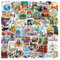 Bric Dodo 100 Stück Außenreisen Aufkleber Auto Laptop Telefon Gitarre Skateboard Motorrad Fahrrad Travel Stickers Set Vinyl Wasserdicht Aesthetic Aufkleber für Jugendliche Kinder Erwachsene