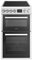 Teknix TKED54W 50cm Ceramic Double Oven Electric Cooker - White