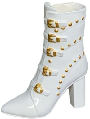 Baoblaze Action Figure in Scala 1/6 Stivali con Tacco Alto Scarpe da Bambola con snodo sferico, Bianco