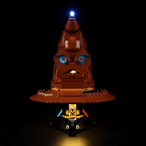 Kyglaring LED-Beleuchtungsset für den Lego Harry Potter Sprechenden Zauberhut Baukasten. Das Beleuchtungsset. Passend zu Lego Hogwarts Hut 76429; Lustige Beleuchtung als Geschenk (Klassische Version)