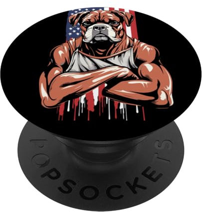 American Bulldog//American Bully//XXL Bully Hunderasse PopSockets mit austauschbarem PopGrip