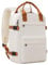 COOLIFE Handgepäck Rucksack für Ryanair 40×20×25 Reiserucksack Flugzeug 20L Klein Handgepäck Kabinengröße Handgepäck Tasche mit Laptopfach für Weekender Kurze Trip (Weiß/Braun, 40×25×20cm)