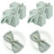 50 PCs Stoffservietten, Salbei grüne Servietten Stoff, Salbei grüne weiche, komfortable Baumwolldinner -Servietten 12x12 in rustikaler waschbarer wiederverwendbares hellgrünes Tisch Dinner Servietten