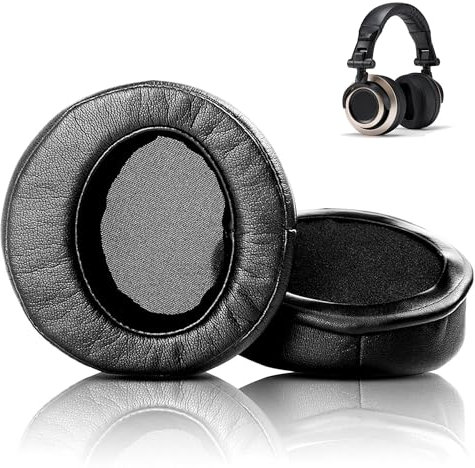 CB-1 Ohrpolster Ersatz Kompatibel mit Status Audio CB-1 Kopfhörer (Proteinleder & Memory-Schaum)