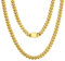 U7 Edelstahlkette Herren Miami Panzerkette Männer Halskette Gold Kette Herren Gliederkette Vergoldet Miami Kubanisch Kette 5mm Halskette Edelstahl Ketten Metallkette Halsreif Modeschmuck für Freund