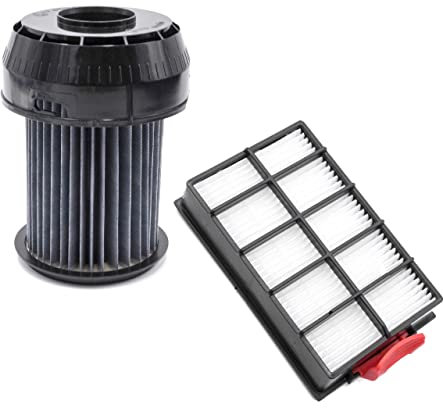 vhbw Lot de 2 filtres compatible avec Bosch BGS 61832 NL/02 BOSCH ROXX X, 61832 NL/01 BOSCH ROXX X aspirateur - filtre HEPA, filtre à lamelles