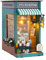 DIY Book Nook Kit, Miniatur Haus mit LED Licht, Holz Puppenhaus 3D Puzzle Buchstützen Booknook Modellbausatz Diorama für Erwachsene, Bücherregal Deko für Geburtstag Weihnachten Geschenke (Gartenhaus)