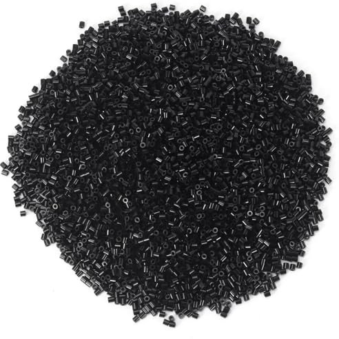 BANCHELLE Schmelzperlen für 5 mm Sicherungsperlen, ca. 7000 Stück, Schwarz