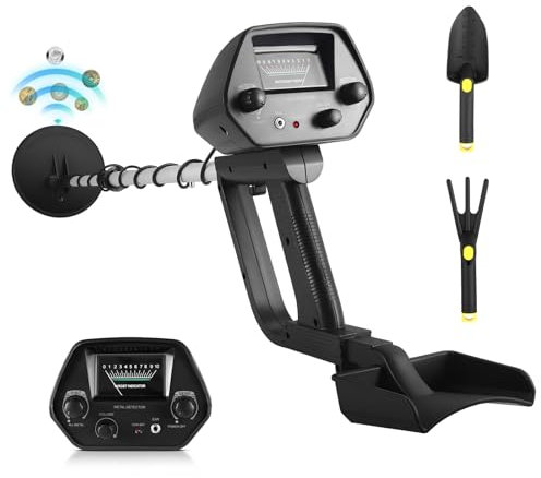 Strixorn Metal Detector, set professionale, IP68, bobina impermeabile, identifica 9 tipi di metalli, alta precisione, profondità di rilevamento di 6,5 pollici, 2 modalità, forte anti-interferenza,