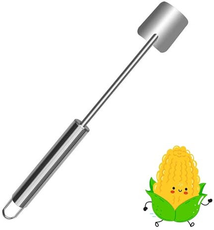 Corn Peeler for Corn on The Cob, Stainless Steel Corn Stripper, Sweet Corn Peeler for Kitchen, Corn Cob Stripper Tool, Corn Planer Thresher, Corn Remover with Ergonomic Handle