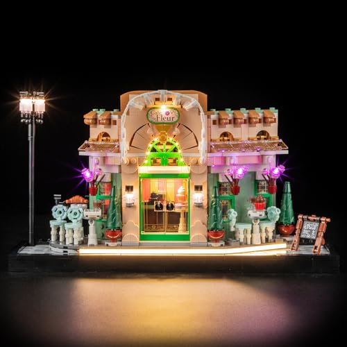 YEABRICKS LED Licht für Lego-10362 Icons Französisches Café Bausteine Modell (Bausteine Set Nicht enthalten)