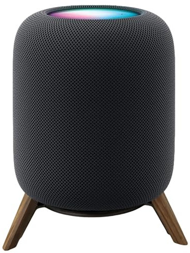 Schreibtisch-Stativ aus Echtholz für HomePod 1 und Homepod 2, stabile Holzhalterung mit Metallrahmen, schützt Homepod 1. und 2. Lautsprecher für besseren Klang (nur Ständer)