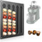 KXVXXV Porte-capsules magnétique mural pour 40 capsules Nespresso Original Rangement pour capsules Nespresso Original Distributeur de capsules Nespresso Original