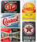 Lot de 5 plaques en tôle décoratives rétro - 20 x 30 cm - Pour garage, moto - Vintage - Pour voiture, bar, essence, voiture et atelier